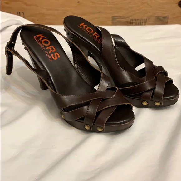 KORS Michael Kors Shoes - Cute Brown Michael Kors Heels